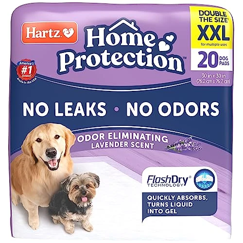 Hartz Home Protection Lavender Scent Odor Eliminating Gel Dog Pads, 30" X 30", 20 Count 3 Hartz Home Protection Lavender Scent Odor Eliminating Gel Dog Pads, 30" X 30", 20 Count