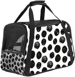 Pet Carrier Lovely Little Dog Bone Dog Food Soft-Sided Pet Travel Carriers For Cats,Dogs Puppy Comfort Portable Foldable Pet Bag Airline Approved -Zoo Shop 51WpkByiihL. AC