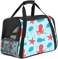 Pet Carrier American Delicious Fat Food Pattern Soft-Sided Pet Travel Carriers For Cats,Dogs Puppy Comfort Portable Foldable Pet Bag Airline Approved -Zoo Shop 51WukzVexPL. AC