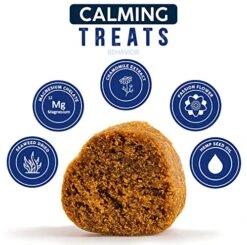 SUNNYCHEWS Natural Calming Chews For Dogs| Hemp Calming Dog Treats For Anxiety And Stress, Barking| Composure Calming Treats For Dogs| Relax Dog Supplement For All Breeds & Sizes| 12oz (90 Chews) -Zoo Shop 51XJxLxBy9L