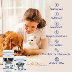 Collagen+ Ultimate Dog Or Cat Food Topper With Greens Probiotics Enzymes Colostrum Glucosamine Omegas Supports Healthy Joints Energy Digestion Immunity -Zoo Shop 51XKMcuqpQL