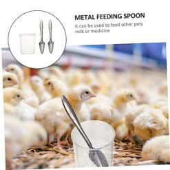 Iplusmile 3 Sets Parrot Feeding Spoon Pet Feeder Pigeon Feeder Accessories Birds Hand Food Feeder Water Feeding Tube Bird Supply Convenient Bird Spoon Bird Feeding Spoon Metal Hose -Zoo Shop 51XNbXQxrmL