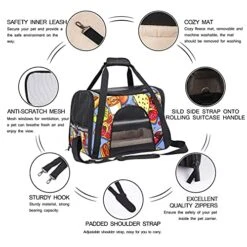 Pet Carrier Tasty Food Soft-Sided Pet Travel Carriers For Cats,Dogs Puppy Comfort Portable Foldable Pet Bag Airline Approved -Zoo Shop 51XRijwjHjS