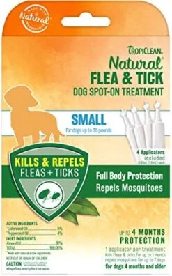 TropiClean Natural Flea & Tick Spot On Treatment For Medium Dogs 35 To 75 Lbs. 15 TropiClean Natural Flea & Tick Spot On Treatment For Medium Dogs 35 To 75 Lbs. -Zoo Shop 51XSymYKYgL. AC