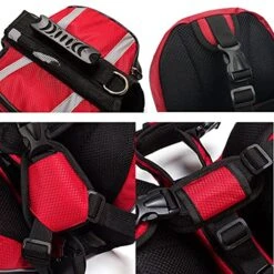 Lifeunion Polyester Dog Saddlebags Pack Hound Travel Camping Hiking Backpack Saddle Bag For Small Medium Large Dogs (Orange,L) -Zoo Shop 51XVnSjZkJS