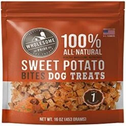 Wholesome Pride Sweet Potato Fries Dog Treats, Dehydrated, Made In The USA, Grain Free, Healthy Dog Chews, 16 Oz -Zoo Shop 51XieIxq BL. AC
