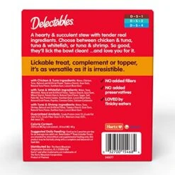 Hartz Delectables Stew Lickable Wet Cat Treats For Adult & Senior Cats, Variety Pack, 12 Count -Zoo Shop 51Y0bXJVT2L