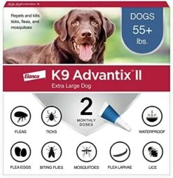 K9 Advantix II XL Dog Vet-Recommended Flea, Tick & Mosquito Treatment & Prevention | Dogs Over 55 Lbs. | 2-Mo Supply -Zoo Shop 51Y1yYzq5YL. AC