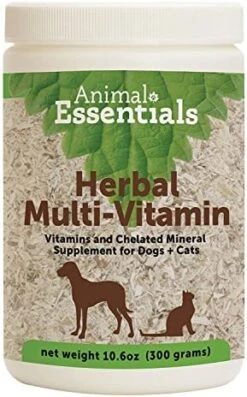 Animal Essentials Herbal Green Alternative Dog And Cat Supplement - 10.6 Ounce Jar (2 Pack)