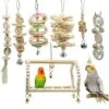 JYDQM 7pcs Bird Toys Cockatiel Parrot Toys And Accessories Budgie Perch Stand Parkiet Speelgoed Vogelspeelgoed -Zoo Shop 51YKAAIkvaL