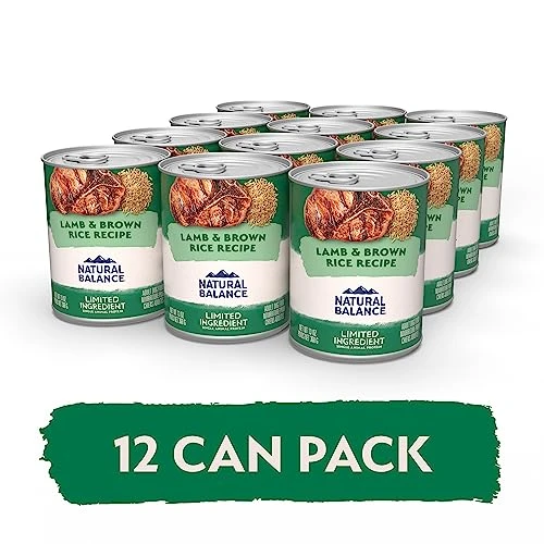 Natural Balance Limited Ingredient Adult Wet Canned Dog Food With Healthy Grains, Lamb & Brown Rice Recipe, 13 Ounce (Pack Of 12) 6 Natural Balance Limited Ingredient Adult Wet Canned Dog Food With Healthy Grains, Lamb & Brown Rice Recipe, 13 Ounce (Pack Of 12) - Image 4