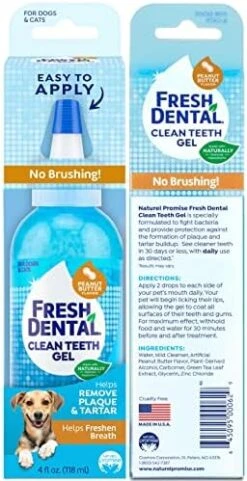 Naturel Promise Fresh Dental Clean Teeth Gel, 4 Fl Oz - Easy To Use Pet Dental Gel That Helps Remove Plaque, Tartar, And Freshen Breath-No Brushing Pet Oral Care For Dog Dental Care, Cat Dental Care 17 Naturel Promise Fresh Dental Clean Teeth Gel, 4 Fl Oz - Easy To Use Pet Dental Gel That Helps Remove Plaque, Tartar, And Freshen Breath-No Brushing Pet Oral Care For Dog Dental Care, Cat Dental Care -Zoo Shop 51YToLcvh3L. AC