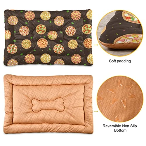 Food Pizza Dog Bed Cat Bed Soft Comfortable Pet Bed Non-Slip Calming Kennel Pad For Small Medium Large Dogs Cats 2116504 4 Food Pizza Dog Bed Cat Bed Soft Comfortable Pet Bed Non-Slip Calming Kennel Pad For Small Medium Large Dogs Cats 2116504 - Image 2