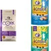 Wellness CORE Grain-Free Kitten Food, 2 Lb. Bundle + 2 Pack Of Wellness Kittles Natural Grain Free Cat Treats (Chicken & Tuna)