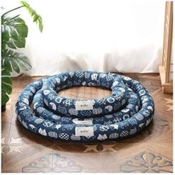 YangYan Cooling Pet Bed Mats, Breathable Pad Ultra Soft Comfortable Blanket Bed For Cats Small Medium Large Dogs Pet Summer Mats (Color : Blue Cat, Size : M) -Zoo Shop 51YljaKvffL. AC 2