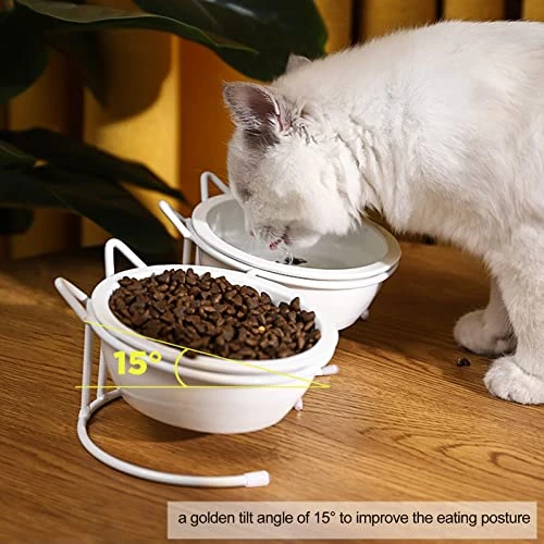 GLOGLOW Raised Ceramic Litter Prevents Vomiting Lutbar Reduces Dog Litter Pressure 4 GLOGLOW Raised Ceramic Litter Prevents Vomiting Lutbar Reduces Dog Litter Pressure - Image 2
