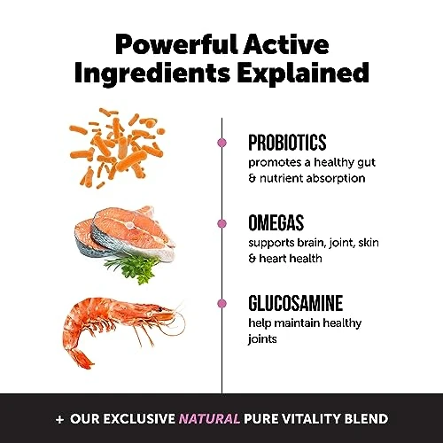 Pet Honesty Senior 10 In 1 Dog Multivitamin - Essential Dog Supplements & Vitamins - Glucosamine Chondroitin, Probiotics, Omega Fish Oil For Dogs Health & Heart- Dog Health Supplies (Smoked Duck) 4 Pet Honesty Senior 10 In 1 Dog Multivitamin - Essential Dog Supplements & Vitamins - Glucosamine Chondroitin, Probiotics, Omega Fish Oil For Dogs Health & Heart- Dog Health Supplies (Smoked Duck) - Image 2