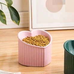Pink Ceramic Raised Cat Bowls, Tilted Elevated Food Or Water Bowls, Stress Free, Backflow Prevention, Dishwasher And Microwave Safe, Lead & Cadmium Free 20 Pink Ceramic Raised Cat Bowls, Tilted Elevated Food Or Water Bowls, Stress Free, Backflow Prevention, Dishwasher And Microwave Safe, Lead & Cadmium Free -Zoo Shop 51YvKWUbEcL
