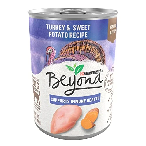 Purina Beyond Turkey And Sweet Potato Grain Free Wet Dog Food Ground Entree - (12) 13 Oz. Cans 3 Purina Beyond Turkey And Sweet Potato Grain Free Wet Dog Food Ground Entree - (12) 13 Oz. Cans