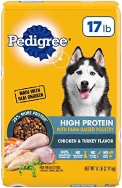 Pedigree High Protein Adult Dry Dog Food Chicken And Turkey Flavor Dog Kibble, 18 Lb. Bag -Zoo Shop 51Z2b9OAMPL. AC