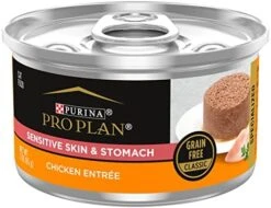 Purina Pro Plan Sensitive Skin And Sensitive Stomach Cat Food Wet Pate, Grain Free Chicken Entree - (24) 3 Oz. Cans -Zoo Shop 51Z6zPKCFrL. AC