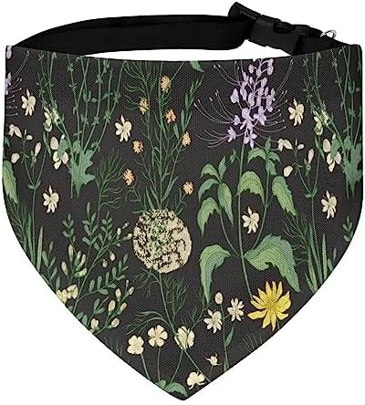 GENERIC Elegant Floral Pattern Dog Bandana,Dog Bandanas Triangle Bibs Scarf Accessories Minimal Head Cicumference 7 GENERIC Elegant Floral Pattern Dog Bandana,Dog Bandanas Triangle Bibs Scarf Accessories Minimal Head Cicumference - Image 5