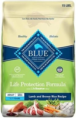 Blue Buffalo Life Protection Formula Natural Adult Small Breed Dry Dog Food, Chicken And Brown Rice 5-lb Trial Size Bag -Zoo Shop 51ZGpLSOj8L. AC