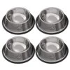 Rapsrk 4PCS Stainless Steel Dog Bowls, Puppy Cat Feeding Bowls, 8 Oz Pet Bowl With Removable Rubber Base Cat Dog Bowl, Mini And Small Pet Feeder Bowls And Water Bowls -Zoo Shop 51ZLJIj1wML