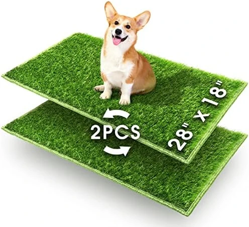 Hompet Dog Grass Pad With Tray Large, 2 Pcs Artificial Grass Training Pads With Pee Baffle Patch Puppy Turf Potty For Indoor And Outdoor Use, Ideal For Small And Medium Dogs (30"×20") 7 Hompet Dog Grass Pad With Tray Large, 2 Pcs Artificial Grass Training Pads With Pee Baffle Patch Puppy Turf Potty For Indoor And Outdoor Use, Ideal For Small And Medium Dogs (30"×20") - Image 5