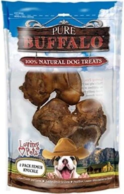 Loving Pets Pure Buffalo Meaty Femur Bone 79 (2 Pack) -Zoo Shop 51ZnMOjejL. AC