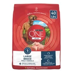 Purina ONE Plus Large Breed Adult Dog Food Dry Formula - 40 Lb. Bag