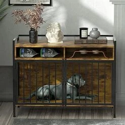 GGUL Furniture Dog Crate Large Dog, Heavy Duty Dog Cages For Medium/Small Dogs Indoor, Super Sturdy Large Dog Kennel With Storage And Anti-Chew 41 Inch -Zoo Shop 51a9kpd9PAL