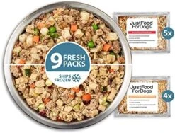 JustFoodForDogs Frozen Fresh Human Grade Dog Food, Sampler Variety Pack, (18 Oz - 7 Pack) -Zoo Shop 51aIw3qvixL. AC