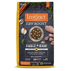 Instinct Raw Boost Grain Free Recipe With Real Chicken Natural Dry Dog Food, 10 Lb. Bag