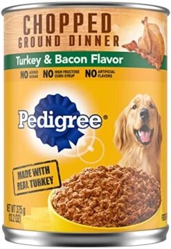 PEDIGREE CHOPPED GROUND DINNER Adult Canned Soft Wet Dog Food, Chicken & Rice Dinner, 13.2 Oz. Cans (Pack Of 12) -Zoo Shop 51ag40NCJVL. AC