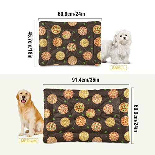 Food Pizza Dog Bed Cat Bed Soft Comfortable Pet Bed Non-Slip Calming Kennel Pad For Small Medium Large Dogs Cats 2116504 5 Food Pizza Dog Bed Cat Bed Soft Comfortable Pet Bed Non-Slip Calming Kennel Pad For Small Medium Large Dogs Cats 2116504 - Image 3