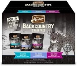 Merrick Backcountry Grain Free Wet Cat Food Variety Pack Real Poultry Recipes Cuts In Gravy - (12) 3 Oz. Pouches 15 Merrick Backcountry Grain Free Wet Cat Food Variety Pack Real Poultry Recipes Cuts In Gravy - (12) 3 Oz. Pouches -Zoo Shop 51ap3sFP1sL. AC