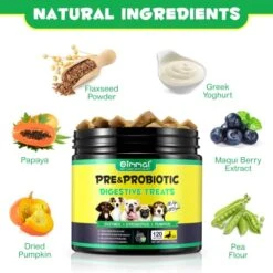 Probiotics For Dogs Digestive Health, Digestive Probiotic Soft Chews For Dogs, Dog Probiotics And Digestive Enzymes, 120 Dog Probiotics Chews Omega-3 & 6, Vitamin, Improve Digestion, Immunity 10 Probiotics For Dogs Digestive Health, Digestive Probiotic Soft Chews For Dogs, Dog Probiotics And Digestive Enzymes, 120 Dog Probiotics Chews Omega-3 & 6, Vitamin, Improve Digestion, Immunity -Zoo Shop 51bCHKSKpZL