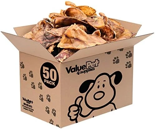 ValueBull Whole Pig Ears For Dogs, 100% Pork Chews, 100 Count Bulk Pack - All Natural & Healthy, Fully Digestible, Single Ingredient Rawhide Alternative, Cleans Teeth 6 ValueBull Whole Pig Ears For Dogs, 100% Pork Chews, 100 Count Bulk Pack - All Natural & Healthy, Fully Digestible, Single Ingredient Rawhide Alternative, Cleans Teeth - Image 4