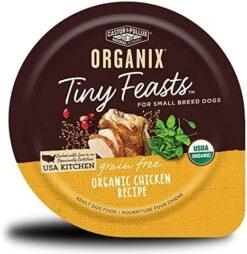 Castor & Pollux Organix Tiny Feasts Grain Free Wet Dog Food (12) 3.5 Oz Tubs -Zoo Shop 51bk RF0wNL. AC