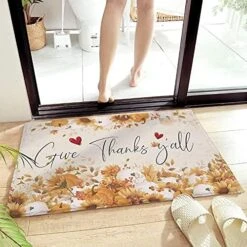 Cute Dog Love Heart Area Rug Non Slip Absorbent Non Shedding Easy Clean Washable Thick Plush Door Mat For Bathroom Entryway Living Dining Room Kitchen 20"x31.5" - Pet Paws With Word Welcome -Zoo Shop 51bkvZBdyxS. AC