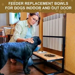 Mimorou 6 Pcs Stainless Steel Dog Bowls 9.4 Inches Replacement Basic Dog Bowls Thickened Metal Dog Bowls Metal Food Water Bowls For Medium Large Sized Dogs, Dishwasher Safe, Silver -Zoo Shop 51brk6366rL