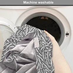 Ambesonne Food Dog Crate Cover, Abstract Design Monochromatic Chili Peppers Modernistic Illustration, Easy To Use Pet Kennel Cover For Small Dogs Puppies Kittens, 18 Inch, Charcoal Grey And White