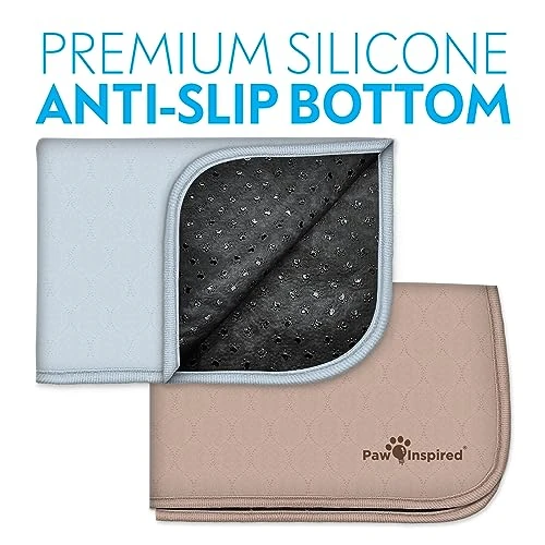 Paw Inspired Washable Pee Pads For Dogs: Crate Series | For Use With 48" Kennels | Reusable, Waterproof Pet Pads For Puppy Training, Whelping, Senior Dogs With Incontinence, And More (47x29, (2 Pack)) 4 Paw Inspired Washable Pee Pads For Dogs: Crate Series | For Use With 48" Kennels | Reusable, Waterproof Pet Pads For Puppy Training, Whelping, Senior Dogs With Incontinence, And More (47x29, (2 Pack)) - Image 2