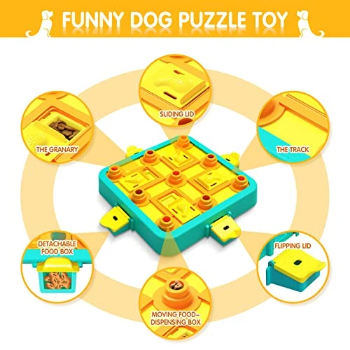 Dog Puzzle Toys, IFurffy Mentally Stimulating Toys For Dogs IQ Training, 3 In 1 Dog Puzzle For Large Medium Small Dogs, Dog Treat Puzzle For Slow Down Eating 5 Dog Puzzle Toys, IFurffy Mentally Stimulating Toys For Dogs IQ Training, 3 In 1 Dog Puzzle For Large Medium Small Dogs, Dog Treat Puzzle For Slow Down Eating - Image 3