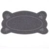 Small Night Light Bone Shape Cat Litter Mat Cat Bowl Mat Dog Pet Water Feeding Food Dish Tray Mat For Cat Litter Box Breathable Pet Cat Litter Mat Soft On Paws And Washable (Color : S, Size : C) -Zoo Shop 51cJbElSLxL