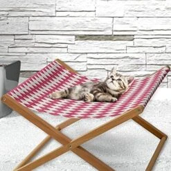 Lunarable Food Pet Hammock, Bunch Of Sliced Limes Background Yummy Fruit Fresh Tropical Vitamin Picture Print, Bed For Kittens Canopy With Durable Wooden Frame, 22" X 19 1/2" X 13", Fern Green -Zoo Shop 51cNw 3ZgfL. AC