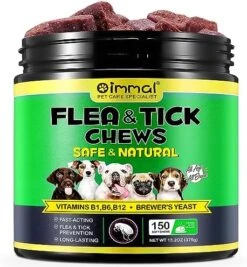 Flea & Tick Prevention For Dogs Chewable, Natural Flea And Tick Supplement For Dogs, 150 Flea And Tick Chews For Dogs, Oral Flea Pills For All Breeds And Ages Dogs -Zoo Shop 51cPg fE5YL. AC