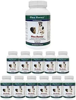 Flea Away All Natural Supplement For Fleas, Ticks, And Mosquitos Prevention For Dogs And Cats, 100 Chewable Treat Tablets, Single 23 Flea Away All Natural Supplement For Fleas, Ticks, And Mosquitos Prevention For Dogs And Cats, 100 Chewable Treat Tablets, Single -Zoo Shop 51cPwxRLzZL. AC