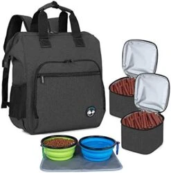 Teamoy Dog Travel Backpack Pet Supplies Tote Bag Weekend Dog Backpack, Airline Approved Tote Organizer For Dogs And Cats With Multi-Function Pockets, Gray -Zoo Shop 51cYh8MWZkL. AC